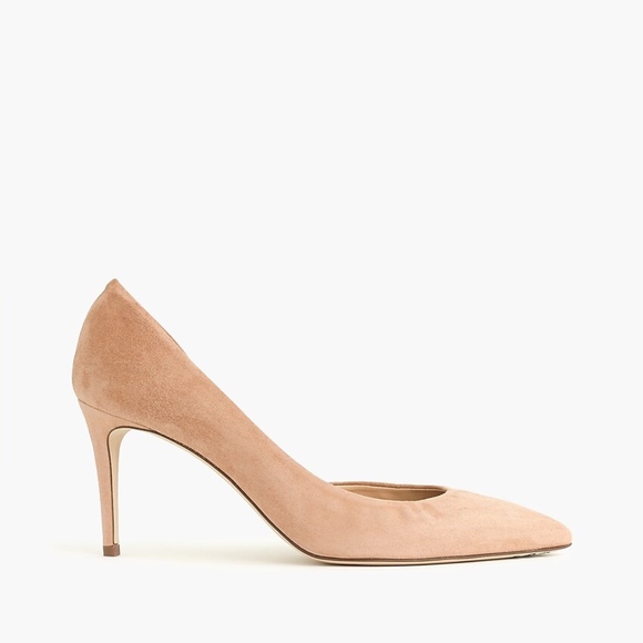 New JCREW Lucie D'Orsay Suede Pumps in Ashen Brown - Picture 5 of 5
